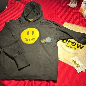 Deconstructed drew house black hoodie XL